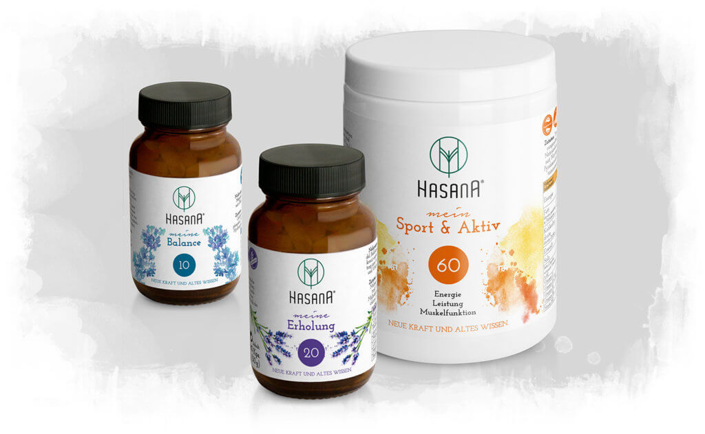 HASANA Produkte - Mikronährstoffe, Vitamine, Vitalpilze, Mineralstoffe, Spurenelemente