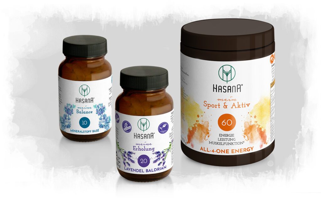 HASANA Produkte - Mikronährstoffe, Vitamine, Vitalpilze, Mineralstoffe, Spurenelemente